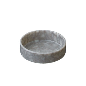 Small Marbled Melamine Stacking Tray, Grey
