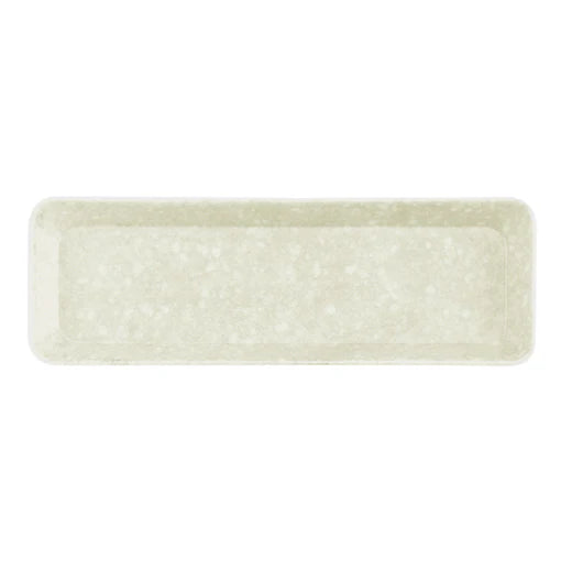 Marbled Melamine Pen Tray, Ivory